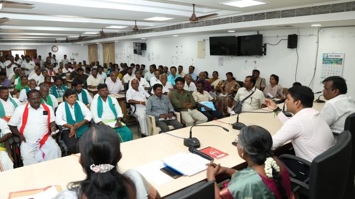 Declare Theni district as ‘drought-hit’, farmers plead at grievance meet