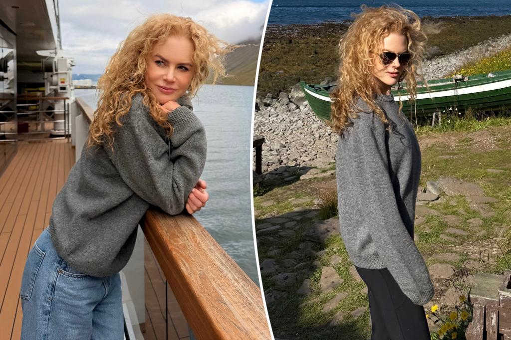 Nicole Kidman’s natural curls take center stage in dreamy Iceland vacation snaps
