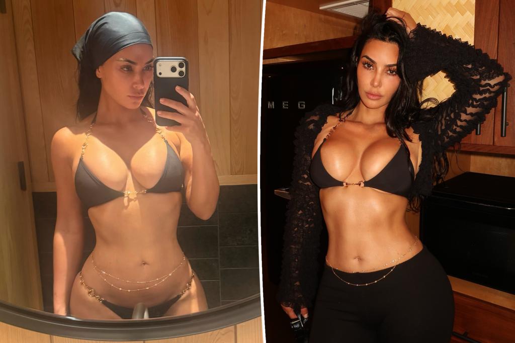 Kim Kardashian’s barely-there Gucci horsebit bikini will set you back $1,300