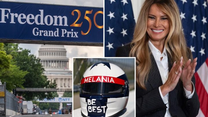 Melania Trump links up with IndyCar for foster kid scholarships — and a stylish new look