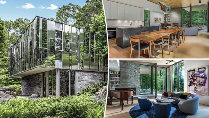 Unique New York mirror house designed to reflect its natural surroundings listed for $15 million