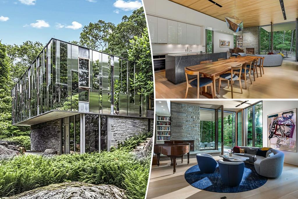 Unique New York mirror house designed to reflect its natural surroundings listed for $15 million