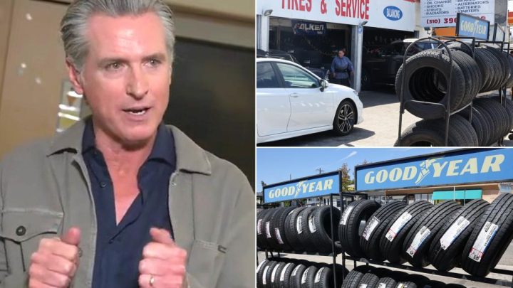 Gavin Newsom doubles down on controversial California tire replacement rules