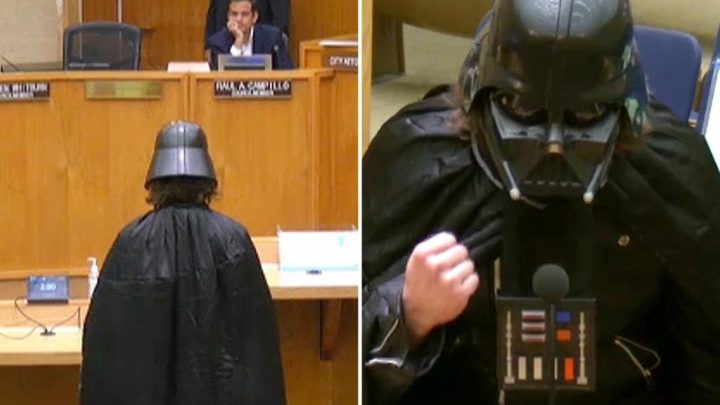 Darth Vader crashes San Diego hearing to defend Flock spy cams: ‘This is what the emperor needs’