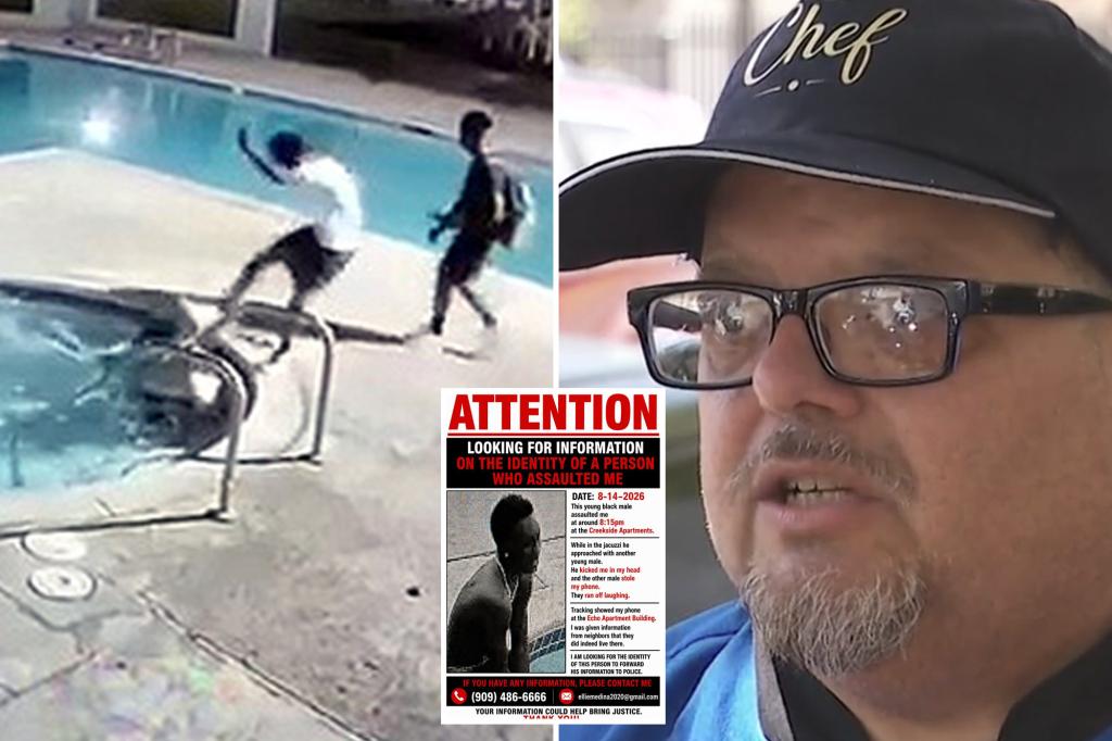 SoCal dad kicked in head by laughing young thugs in jacuzzi, robbed of $1,000 iPhone