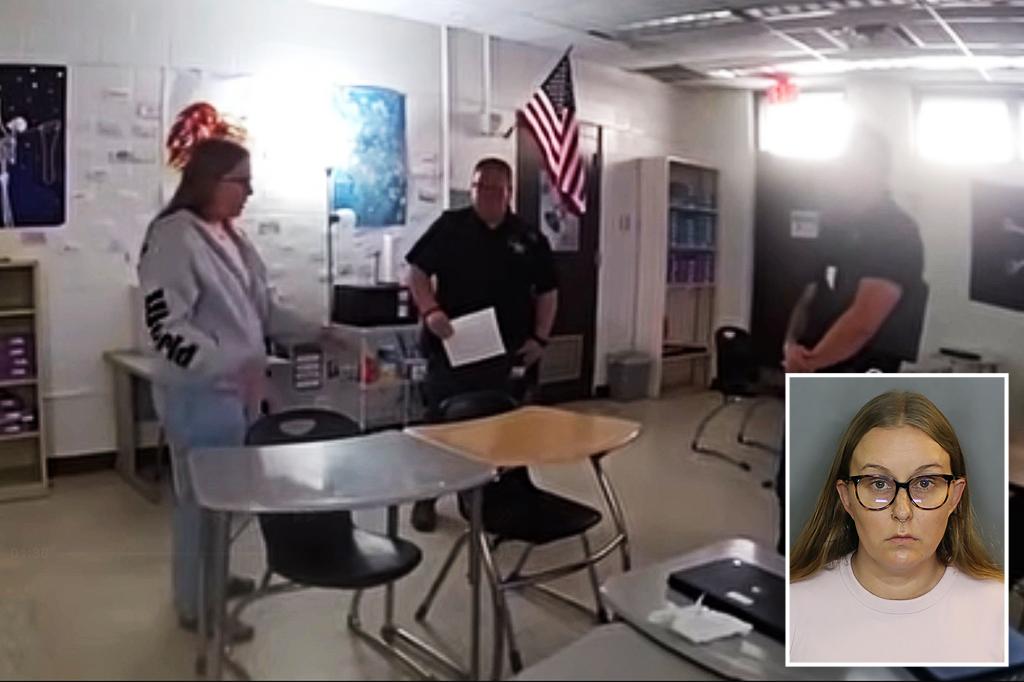 Wild video shows Florida teacher telling cops where she had sex with underage student in her classroom