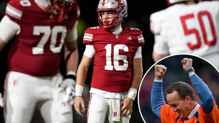How Peyton Manning’s son Marshall fared in high school debut