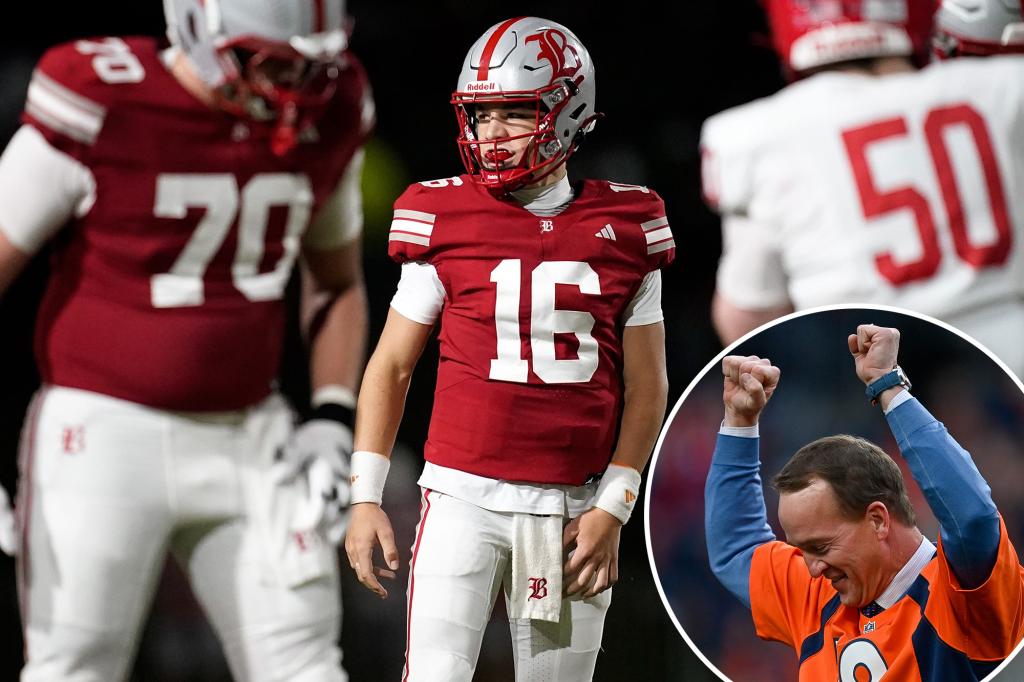 How Peyton Manning’s son Marshall fared in high school debut