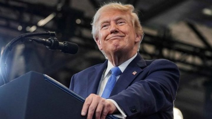 Trump posts AI-generated images of himself as ‘Best Press Secretary’