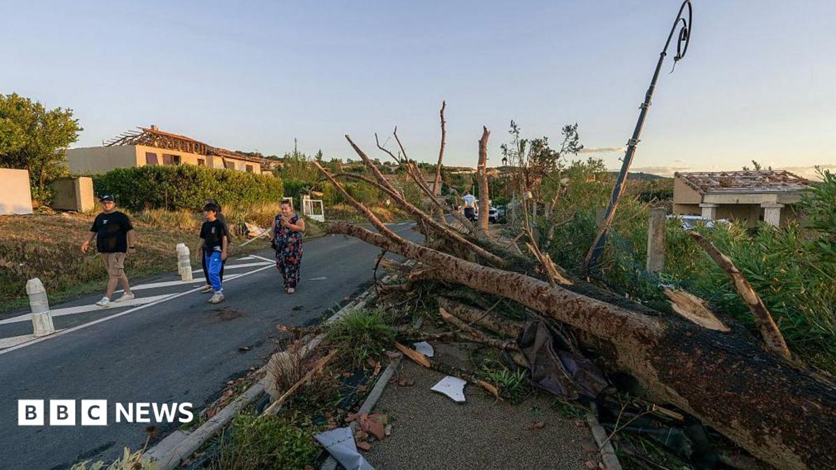 Tornado tears through French village, leaving dozens hurt and homes ravaged