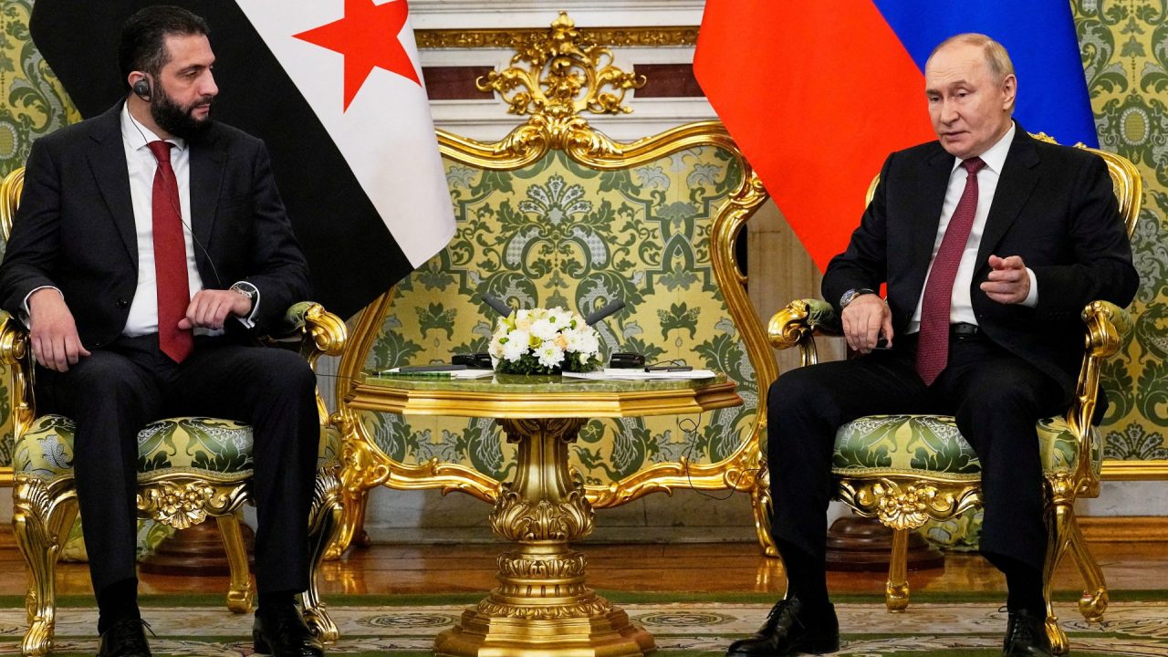 Putin and al-Sharaa discuss Russia-Syria relations, deal on military bases