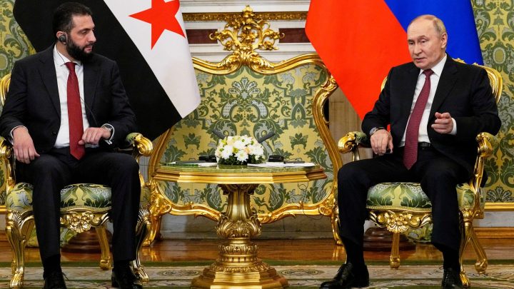 Putin and al-Sharaa discuss Russia-Syria relations, deal on military bases