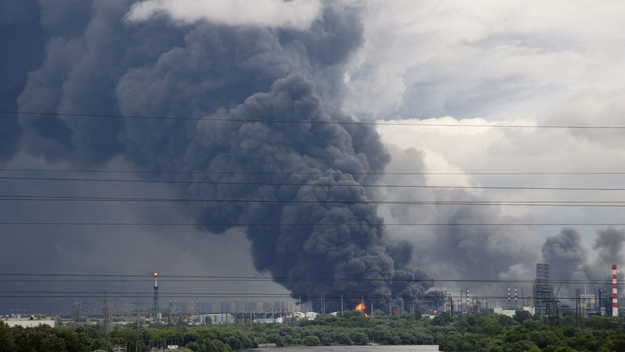 Two killed, refinery on fire in Russia’s Krasnodar after drone attack