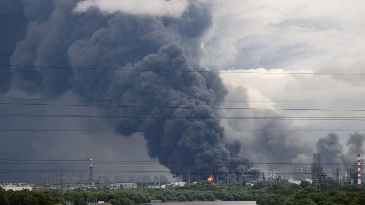 Two killed, refinery on fire in Russia’s Krasnodar after drone attack