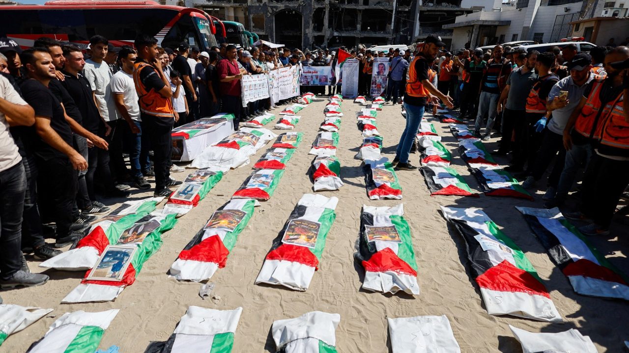 Gaza holds mass funeral for 50 Palestinians killed in Israeli genocidal war