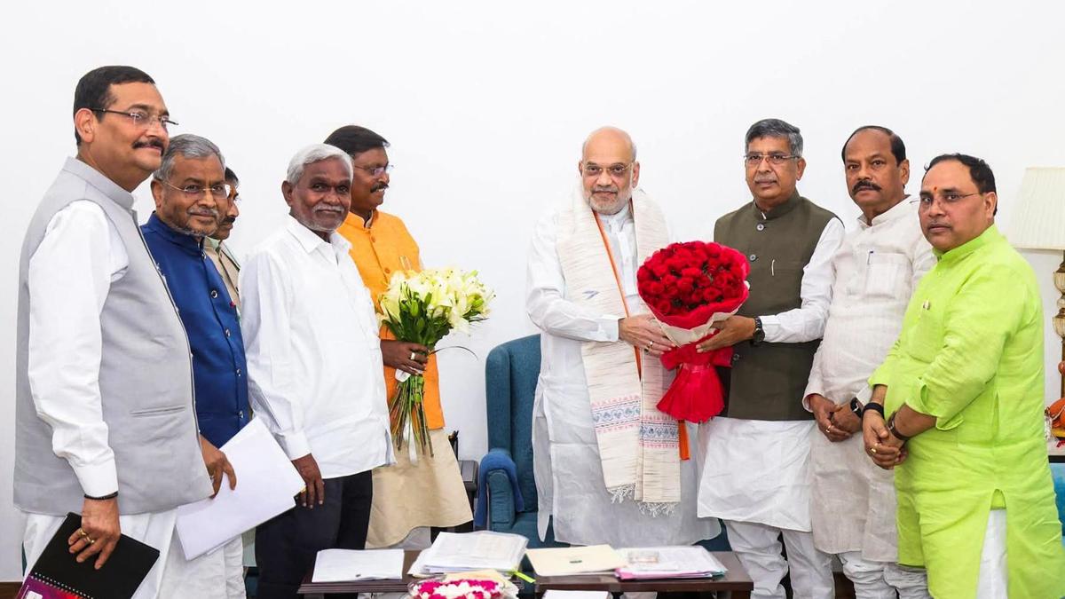 Jharkhand BJP leaders meet Amit Shah in New Delhi