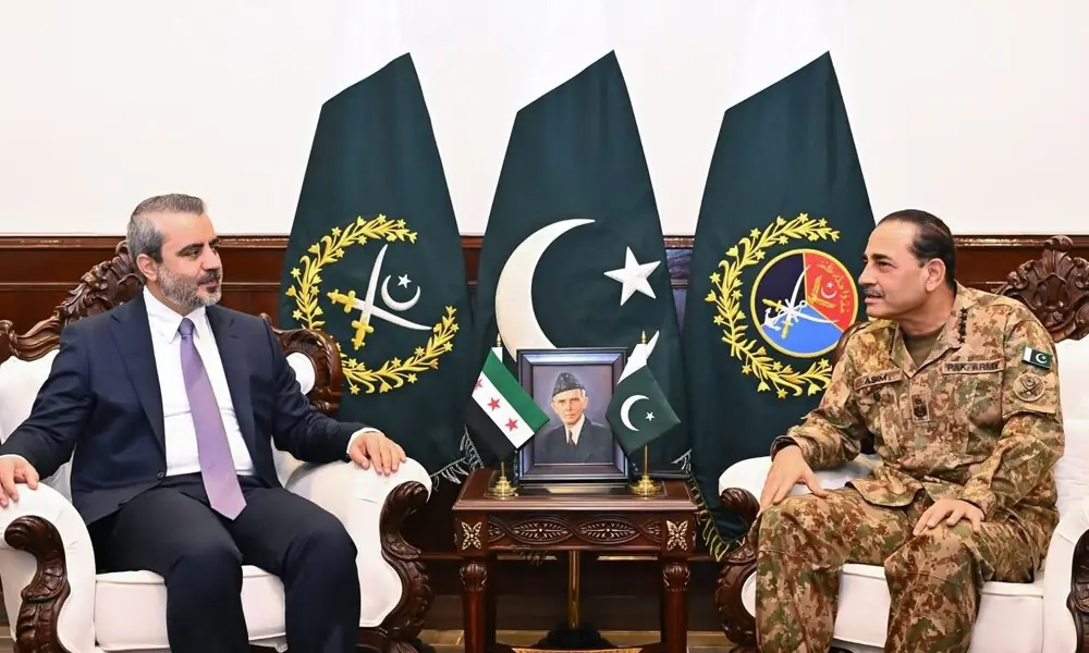 Syrian FM meets CDF Asim Munir, discusses defence and security cooperation