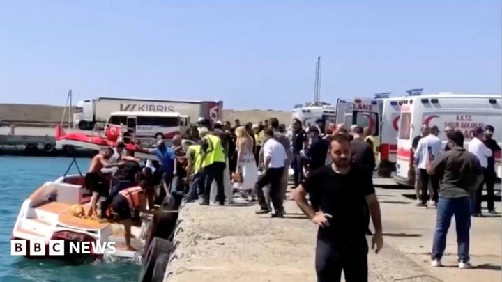 Boat carrying some 270 people capsizes off northern Cyprus, local media report