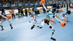 Faster, stronger, (occasionally) upright: See humanoid robots compete in Beijing games