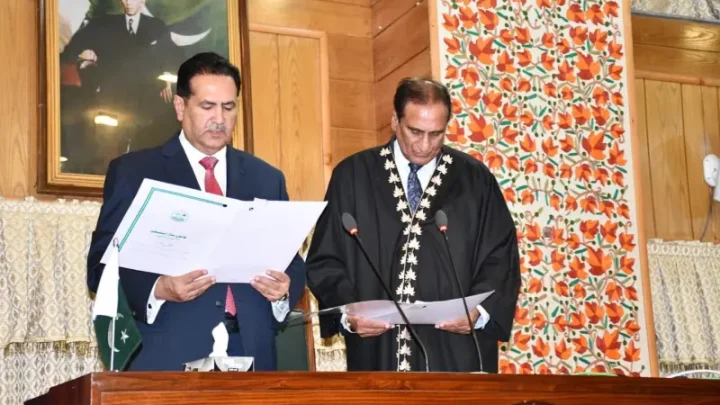 Speaker, deputy speaker take oath after election to AJK Assembly