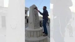 Israeli MP smashes West Bank memorial under army escort