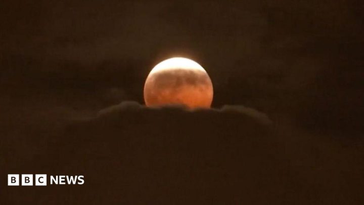 Watch: Stargazers around the world glimpse 'Blood Moon' lunar eclipse