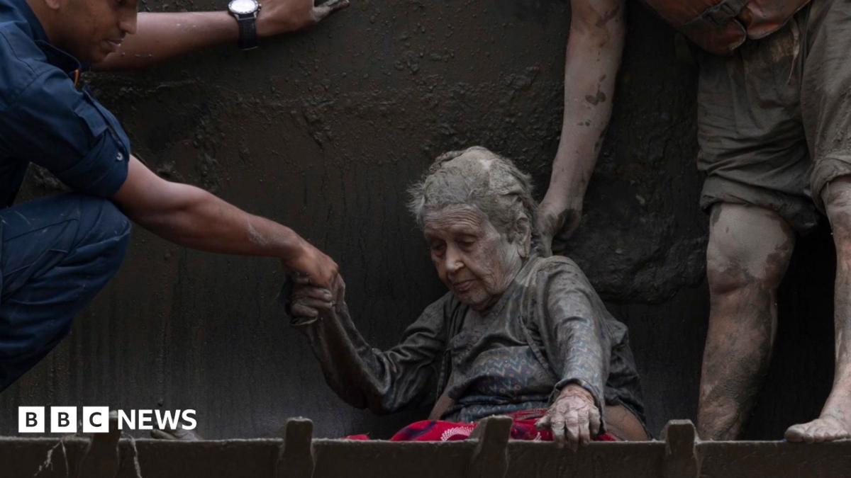 97-year-old woman rescued after Nepali floods looked like 'a warrior'