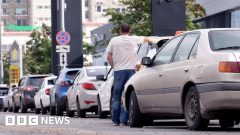 Rosenberg: Shortage of petrol but not patriotism as Russians feel growing impact of warDrivers are waiting hours in fuel queues, as Moscow prepares to celebrate Russian Flag Day.28 mins agoEurope
