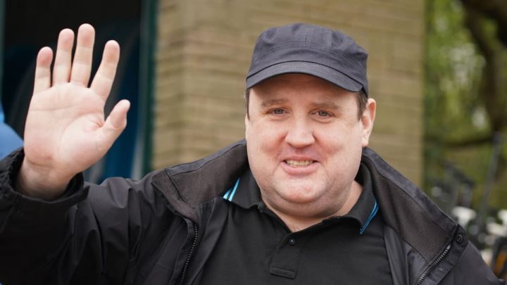 Peter Kay gatecrashes live BBC weather report
