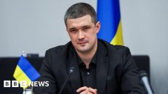Sacked Ukrainian defence minister calls for presidential electionMartial law has been in place in Ukraine since February 2022, under which elections are suspended.12 mins agoEurope