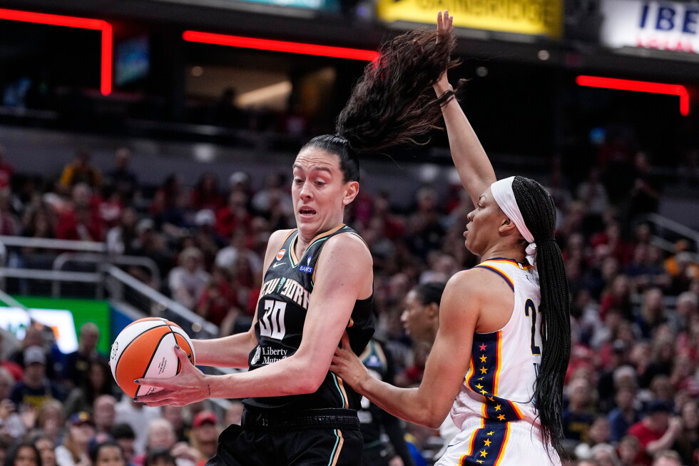 Breanna Stewart wants a safe space as transgender debate sparks rallies at Fever games