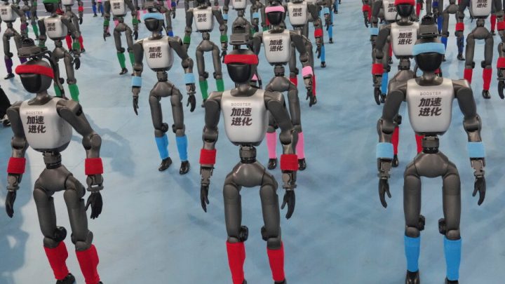 Chinese humanoid robots smash human records in 100m sprint and high jump at Beijing robot games