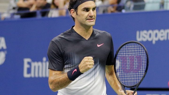 Roger Federer celebrated upon his return to the US Open for an exhibition against Andy Roddick