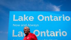 Ontario premier answers Trump’s ‘Lake America’ with giant ‘Lake Ontario’ sign