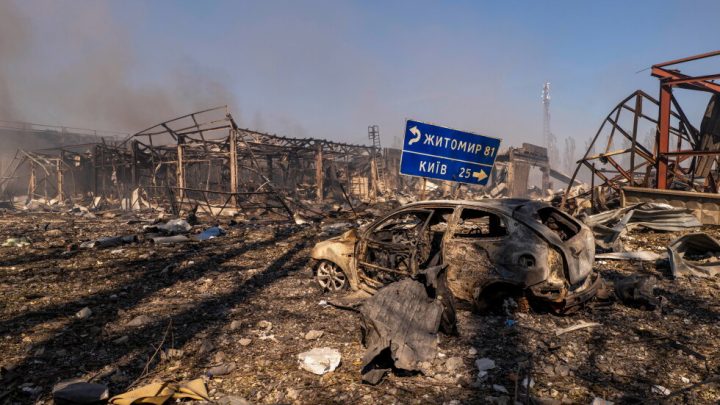 Russian strike on a Ukrainian warehouse kills 37 in the war’s deadliest attack this year