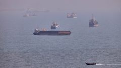 US strikes Iranian rocket launchers on the Strait of Hormuz in first military action in weeks
