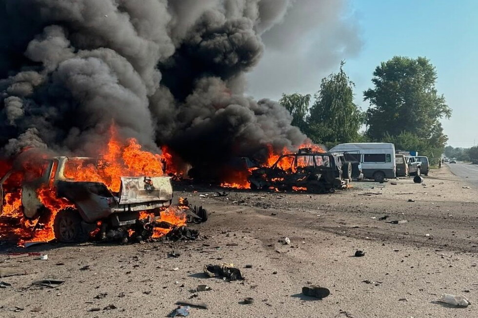 The Moscow region is hit by a drone blitz as Russian missiles kill 10 in a Ukrainian village