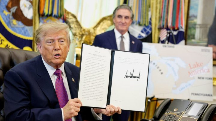 Trump signs order to rename Lake Ontario as Lake America