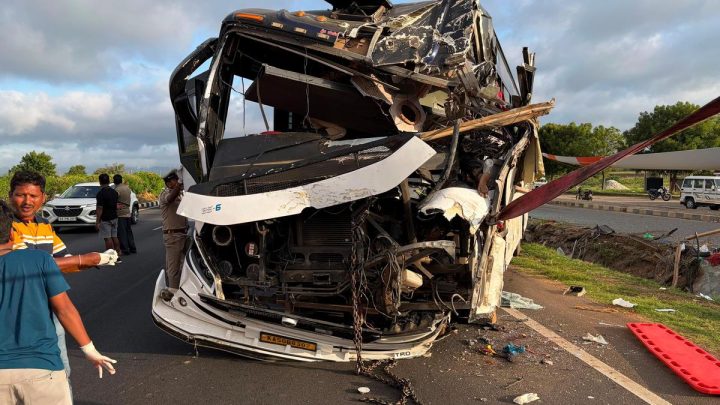 Chitradurga accident: Two dead, 26 students from Bengaluru college injured as private bus topples in Hiriyur
