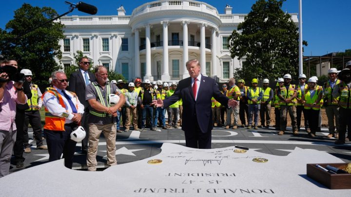 Trump Touts 'Cocktails and Bomb Shelters' Amid Rapid Ballroom Construction