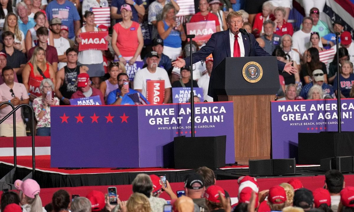 Trump Calls Darline Graham Debate Answer 'Honest' as They Rally Together