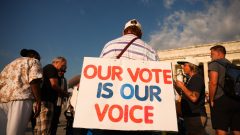 Thousands take part in March on Washington to promote voting rights