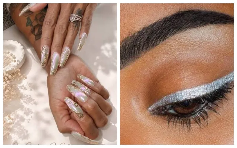Chrome nails and graphic eyeliner define beauty’s boldest 2026 trends