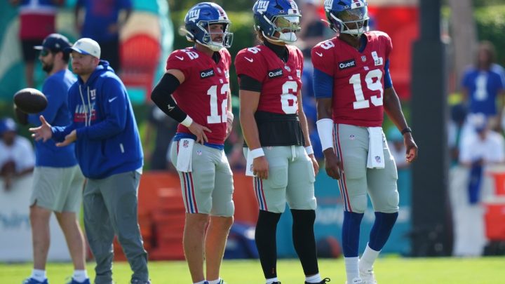 Jameis Winston Gets Hit in Massive Brawl at Dolphins-Giants Joint Practice