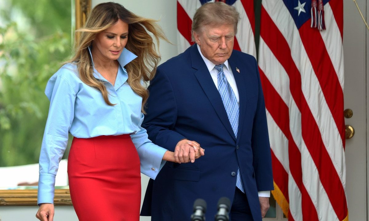 Melania Trump Jokes About Lengthy Public Absence Alongside President