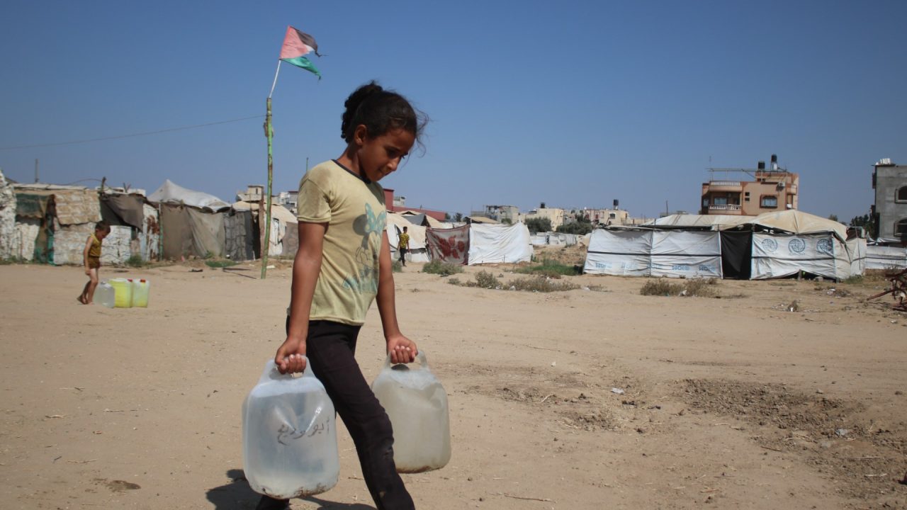 Daily struggle for clean water and food takes a physical toll on Gaza kids