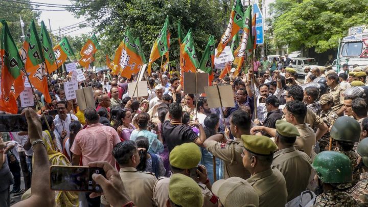 BJP mounts major protest against NC government in Jammu, accuses it of failing on promises
