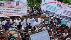 Rohingya refugees protest, nine years after exodus to Bangladesh