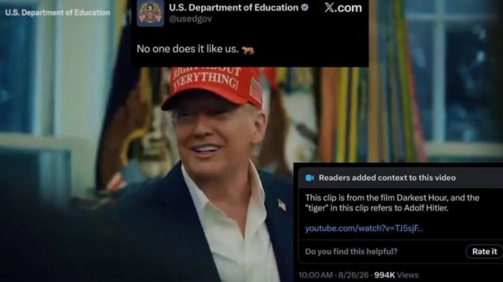 Trump staff swiftly deleted social media post that ‘compared him to Hitler’