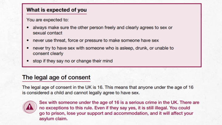 UK Gives Asylum Seekers Guidance On Sex, Women's Rights